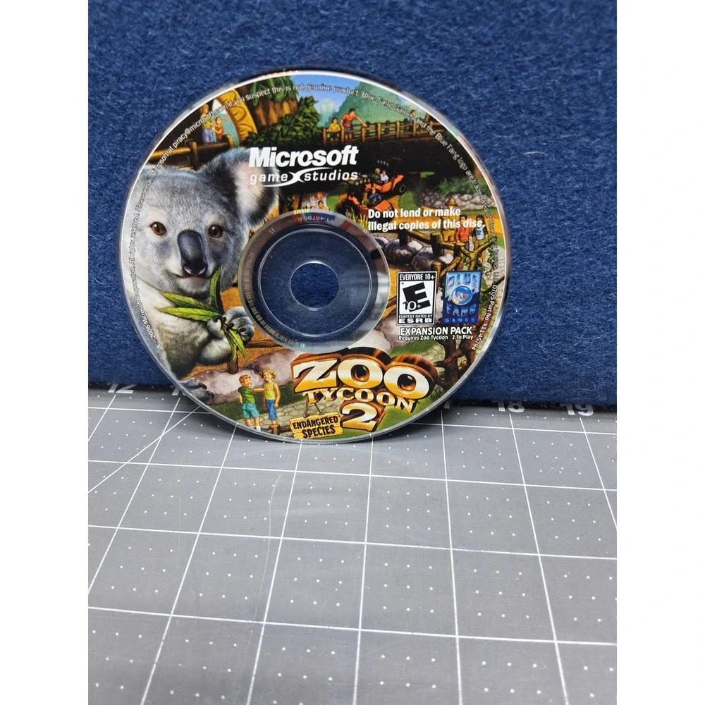Microsoft Zoo Tycoon 2 Endangered Species PC Expansion Pack Disc Only